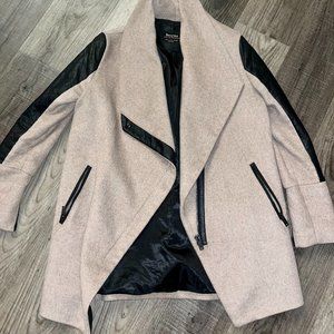 Tan and Black Trench Coat